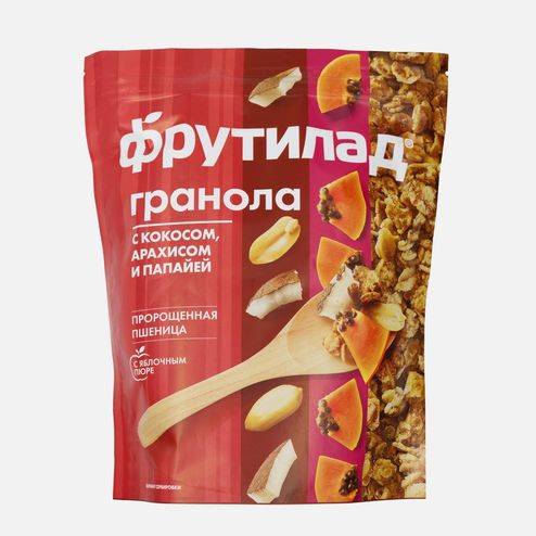 Гранола Фрутилад с кокосом /арахисом/папайей 270г